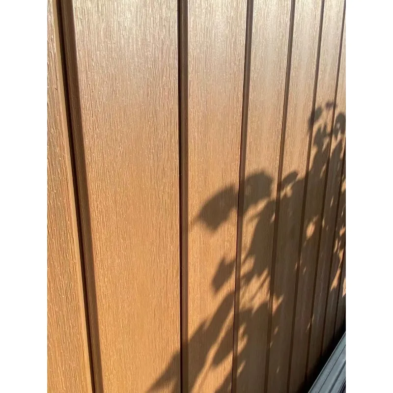 WPC Wall Panel OEM Custom Length, Wood-plastic Composite Environmentally Friendly Material, External Commercial Area Ceiling