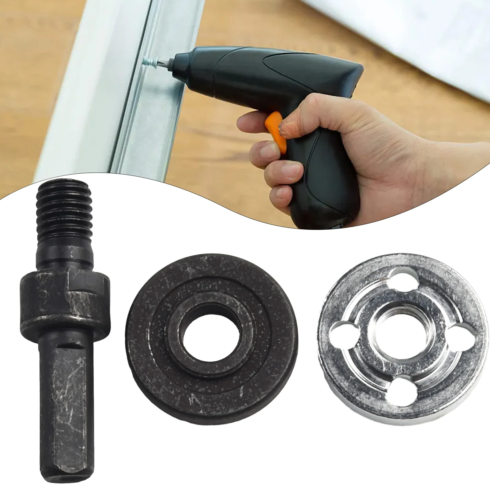 10mm DIY Electric Drill Variable Angle Grinder Adapter Converter Kit  Angle Grinder 3 Piece Set For Power Drill To Angle Grinder