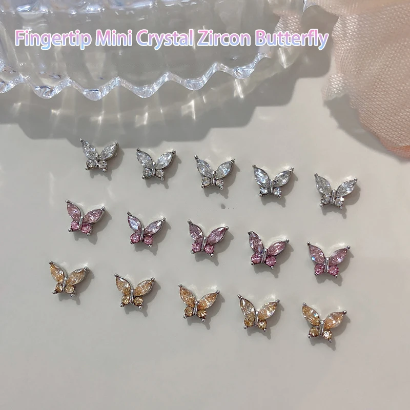 5 قطع الزركون القوس مسمار الزينة الماس مجسمة مسمار الملحقات DIY مسمار الفن اللوحة صالون الأساسيات