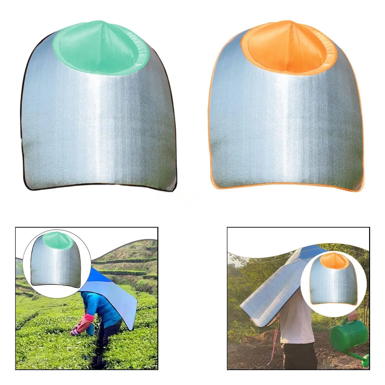 

Sun Protection Hat with Shawl for Gardening Durability Versatile Hooded Cape For Farming Work Fishing Rain Hat Gardening Durable