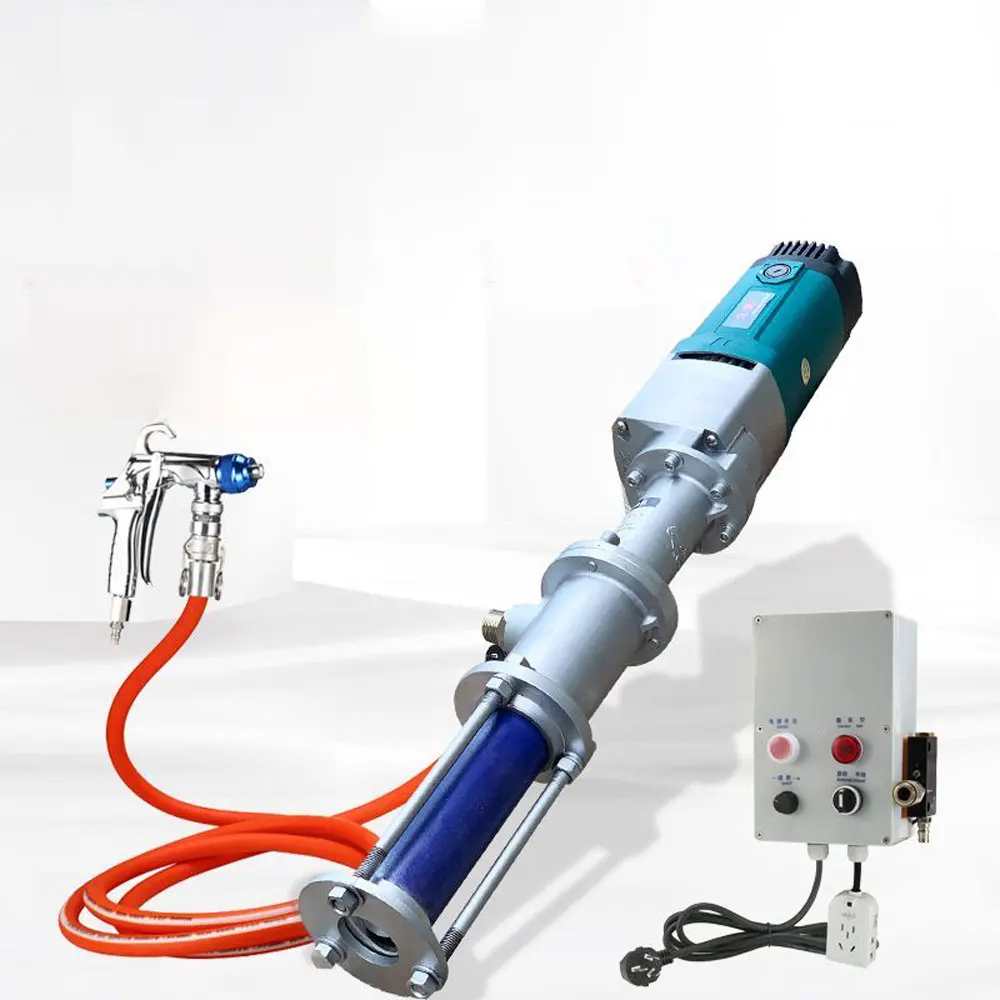 2.2KW Stone paint steel spraying machine High Power Sprayer Putty coating machine Spray guns with 5 meter hoses