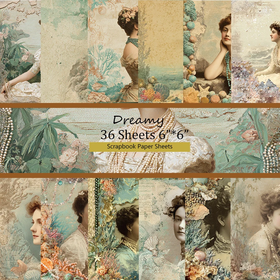 

36 листов бумаги для скрапбукинга (6 x 6 дюймов): кавайные мультяшные/принты в горошек для оригами, скрапбукинга и милого мусорного журнала.