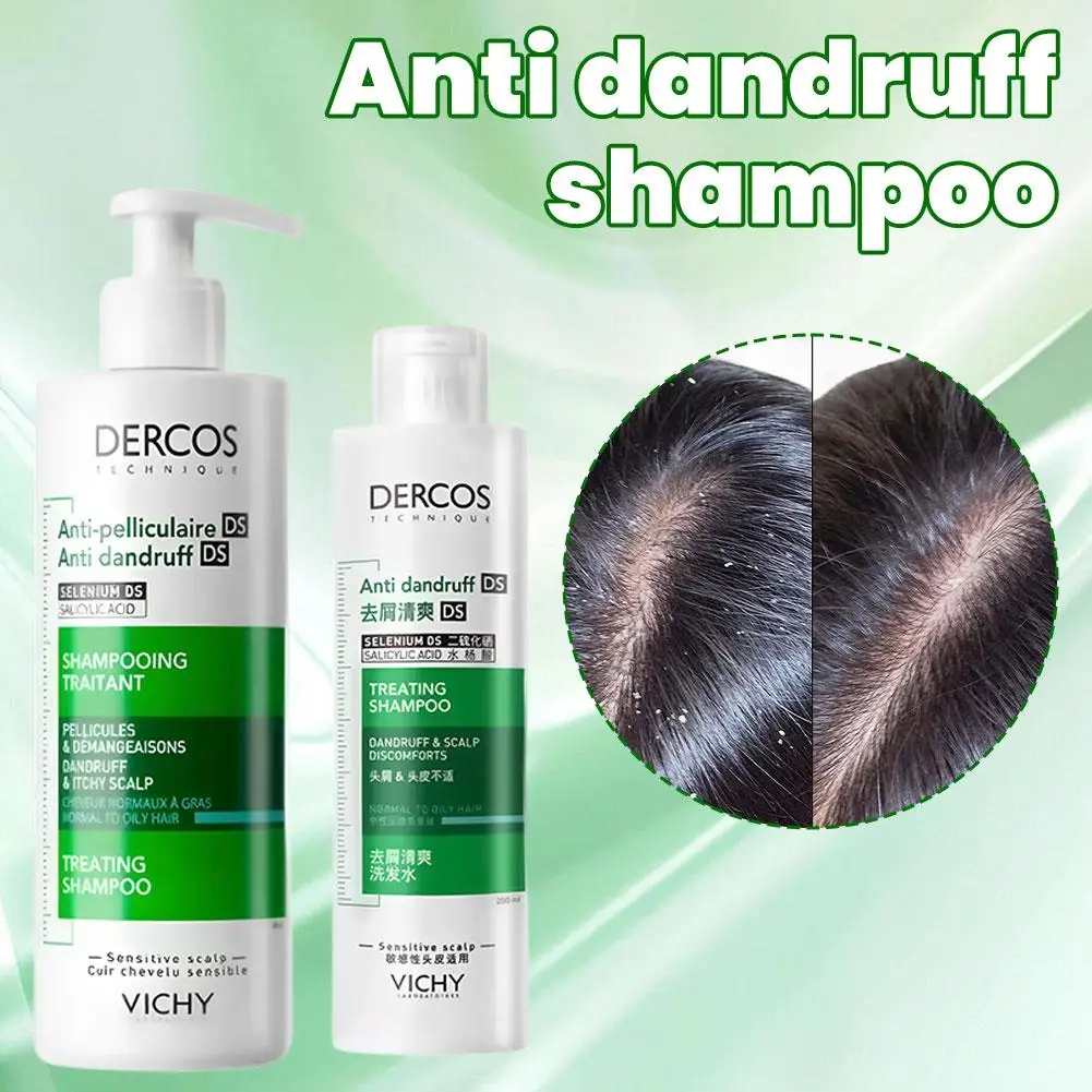 Vichy champú anticaspa champú calmante para el tratamiento del cabello dañado Control de aceite champú esponjoso tratante refrescante cuidado del cuero cabelludo