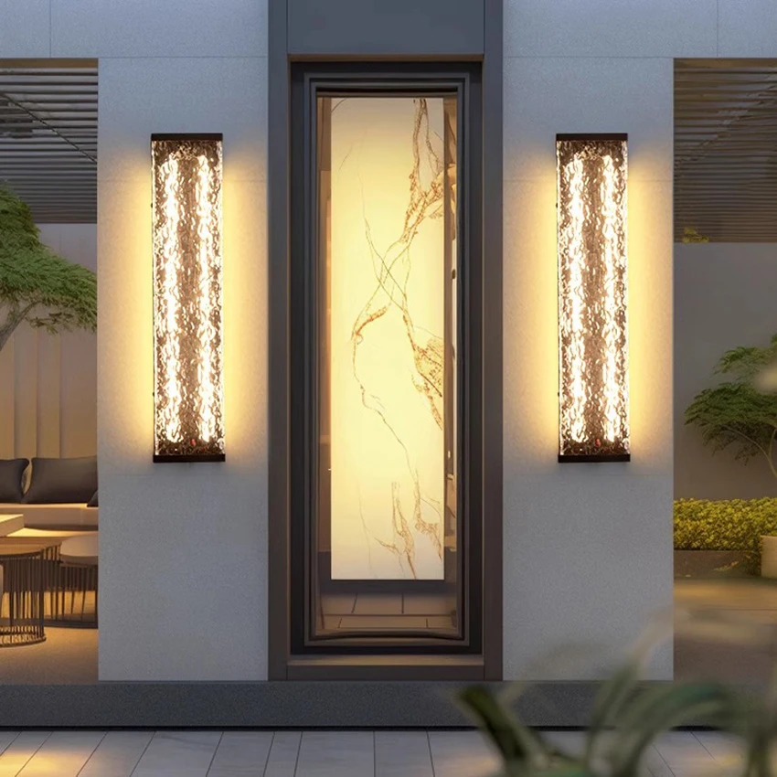 Modern Outdoor Wall Lamp Waterproof Entrance Hall Wall Light Garden Courtyard Exterior Wall Atmosphere Outdoor Lighting Fixtures