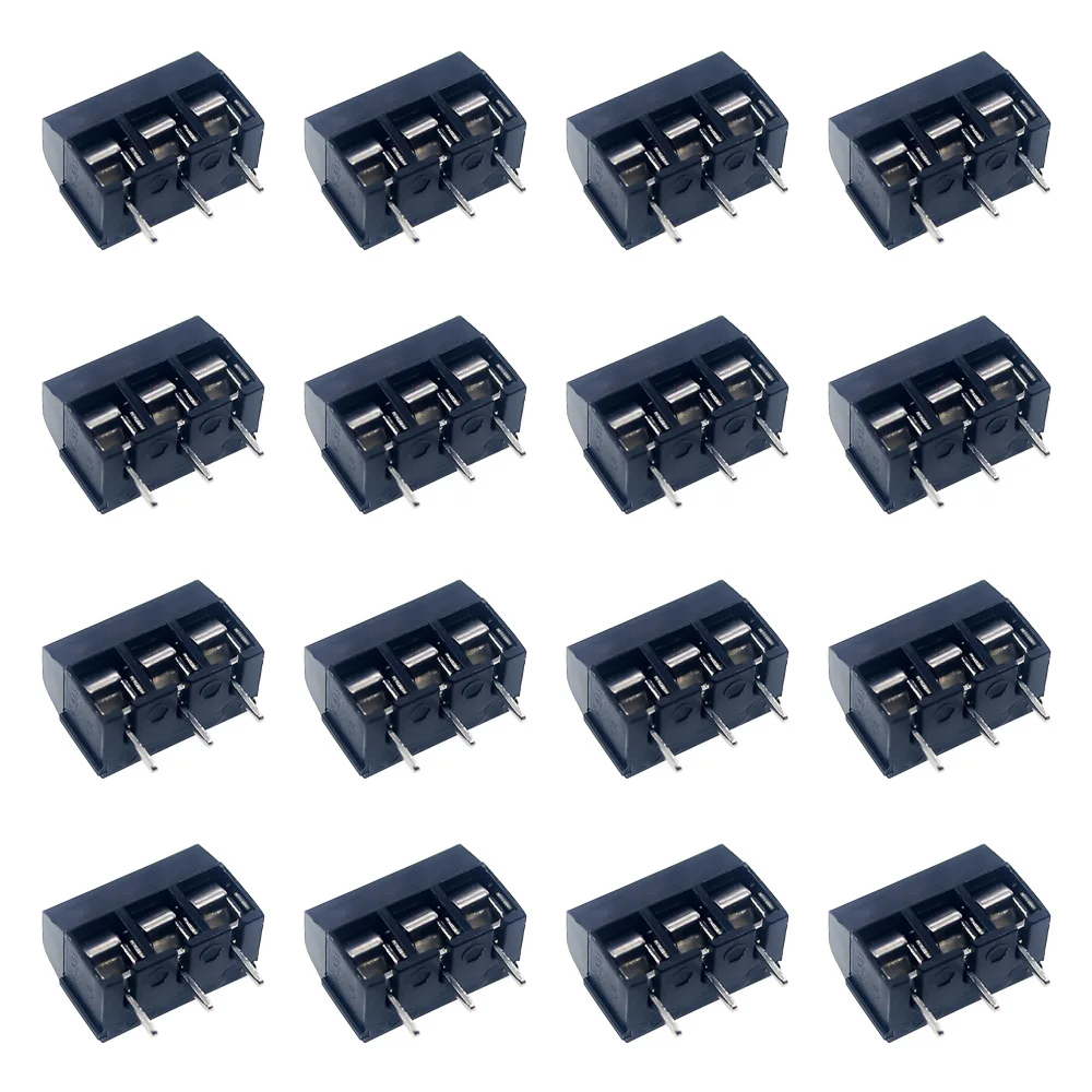 10/50PCS PCB Terminal Block Stecker Pitch 5,0mm KF301 Gerade Pin 2P 3P Schraube PCB terminal Blöcke Stecker Sortiment Kit