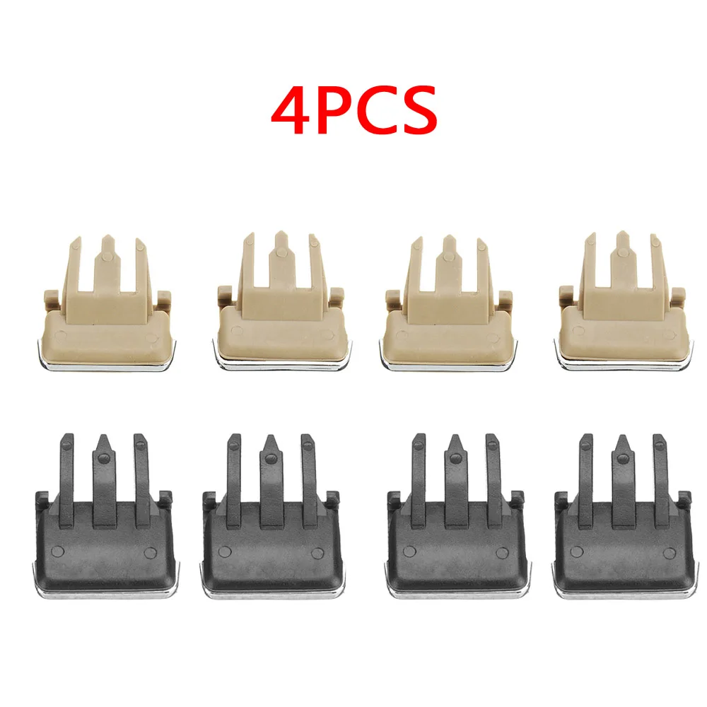 4Pcs Top Nice Car Air Conditioning Vent Louvre Blade Slice Clips Istallation Replacement Beige/ Black Fit For Toyota Corolla