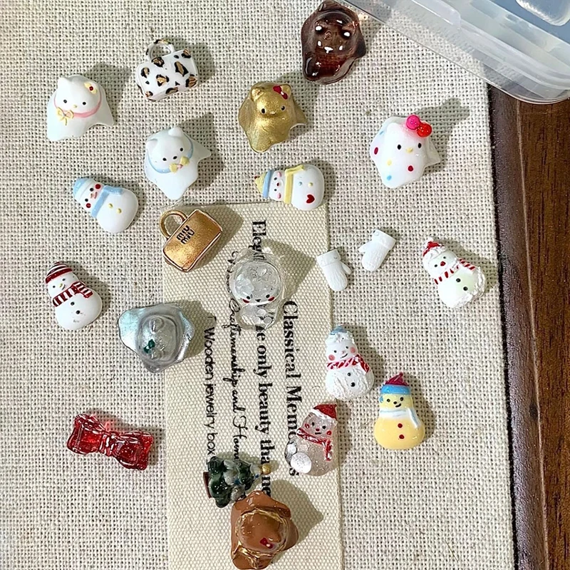 Christmas Gift Silicone Snowman Nail Carving Mold Nail Decorations Nails Diy Design Stereoscopic Stamping Plate Manicure Tools