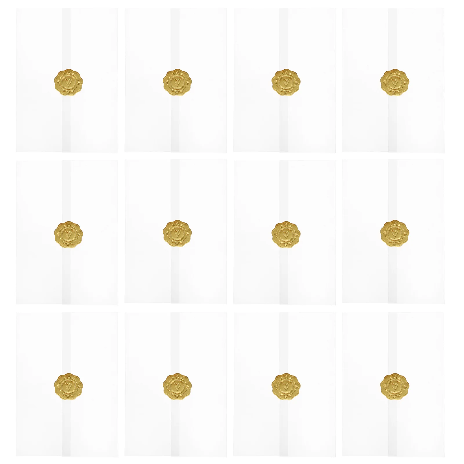 

1Set Clear Invitation Envelopes Translucent Paper Material for Gift Cards Business Cards Thank You Notes Festival Party Event