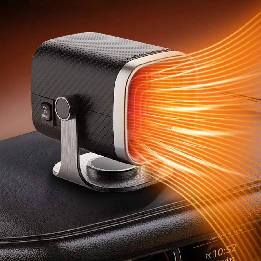 

Портативный автомобильный обогреватель 12 В для автомобиля, неограниченный поток, регулируемая температура и скорость ветра, электрический обогреватель лобового стекла, размораживатель