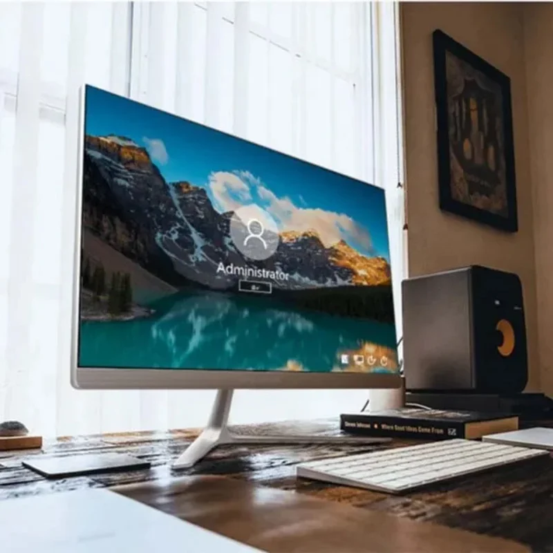 كمبيوتر الكل في واحد مقاس 21.5 بوصة/23.8 بوصة Core I3 I5 I7 قطعة واحدة الكل في واحد أجهزة الكمبيوتر المكتبية ألعاب AIO PC Barebone
