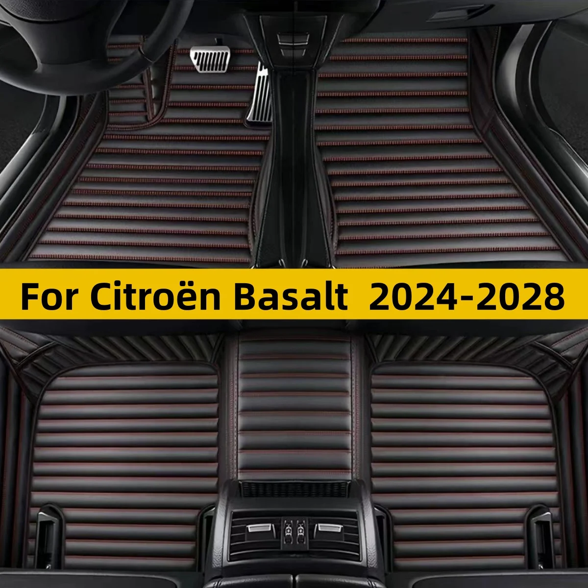 Waterproof Car Floor Mats For Citroën Basalt 2024 2025 2026 2027 2028 Carpets Rugs Car Floor Liners Interior Accessories