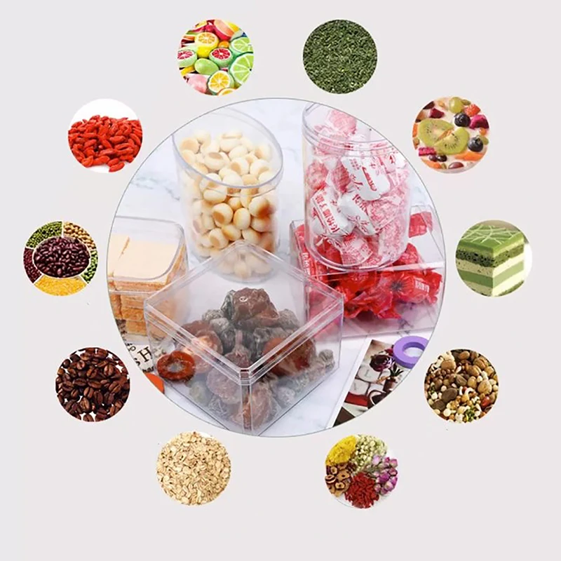 

Clear Acrylic Square Cube Box With Lids/Durable Candy Box / Multiple Uses Transparent Case Organizer Container