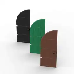 MOC 1PCS 6105 Special Door 1x3x7 Curved Top Building Block Castle House Gate Bricks Part Compatible Particle Toy Children Gifts