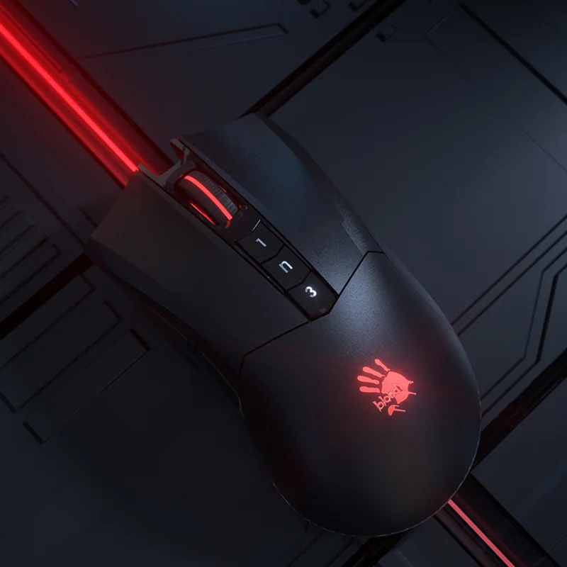 

A4tech Red Hand Ghost R90 Plus Wireless Game Mouse E-Sports Long Battery Life Macro Programming E-Sports Friend Gift
