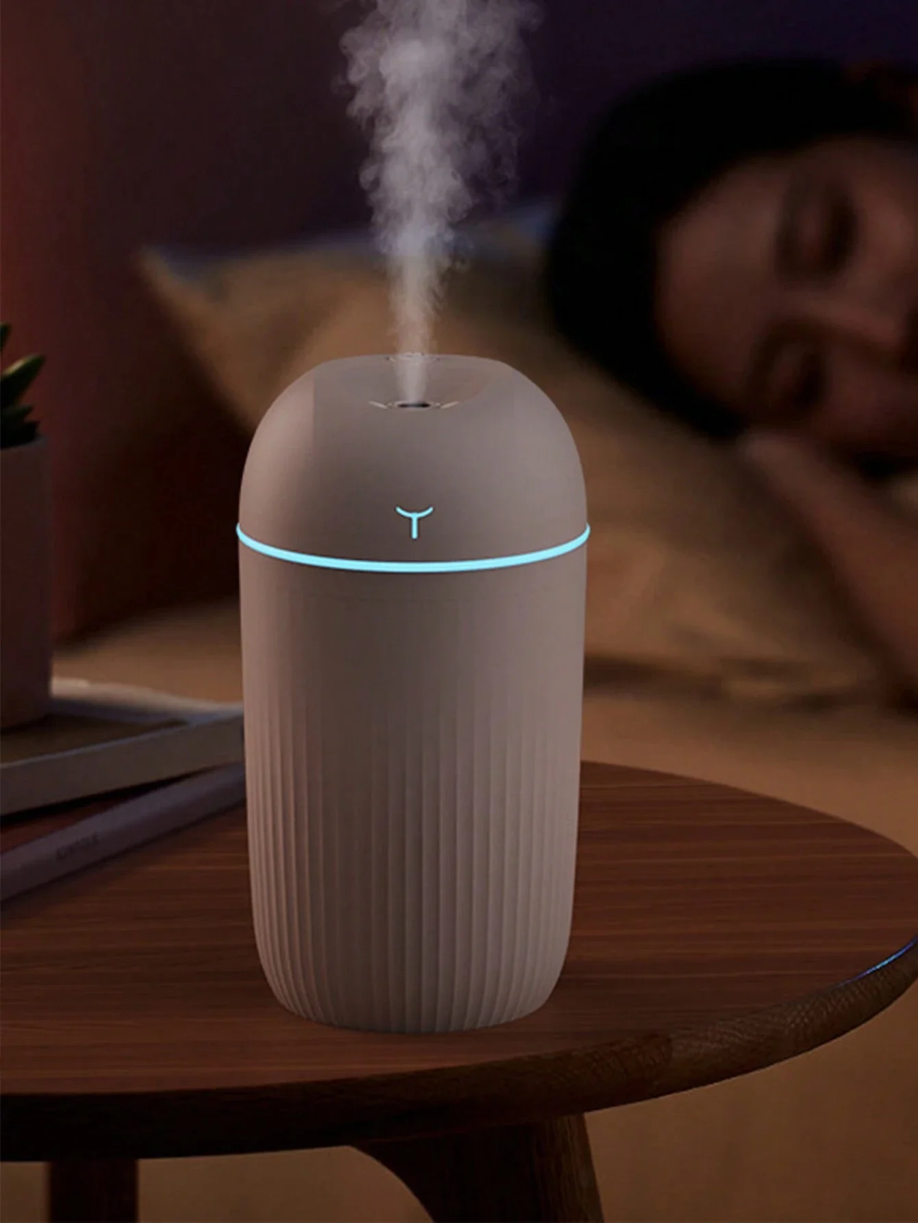 차량용 휴대용 컵 스프레이 가습기, 흰색, 단일 스프레이 아로마 에센셜 오일 디퓨저, 420ml USB 공기 가습기.