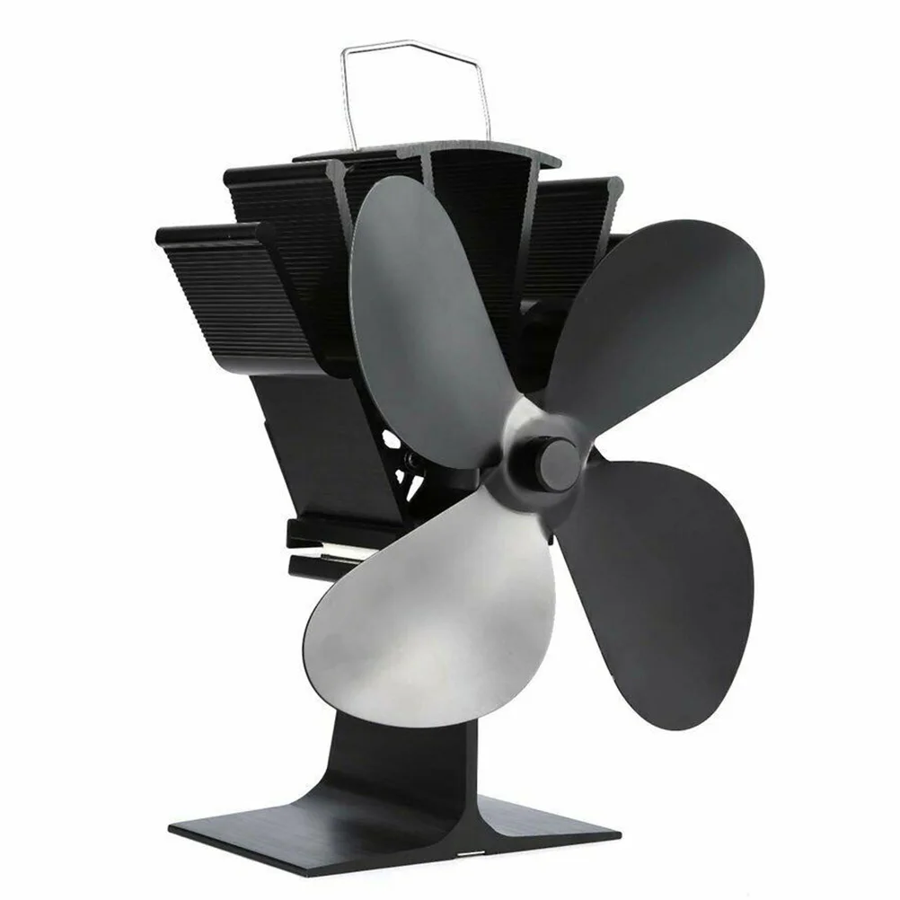 

1 Pcs Thermoelectric Fireplace Fan Heat Powered Eco-Friendly Home Stove Fan Silent Operation