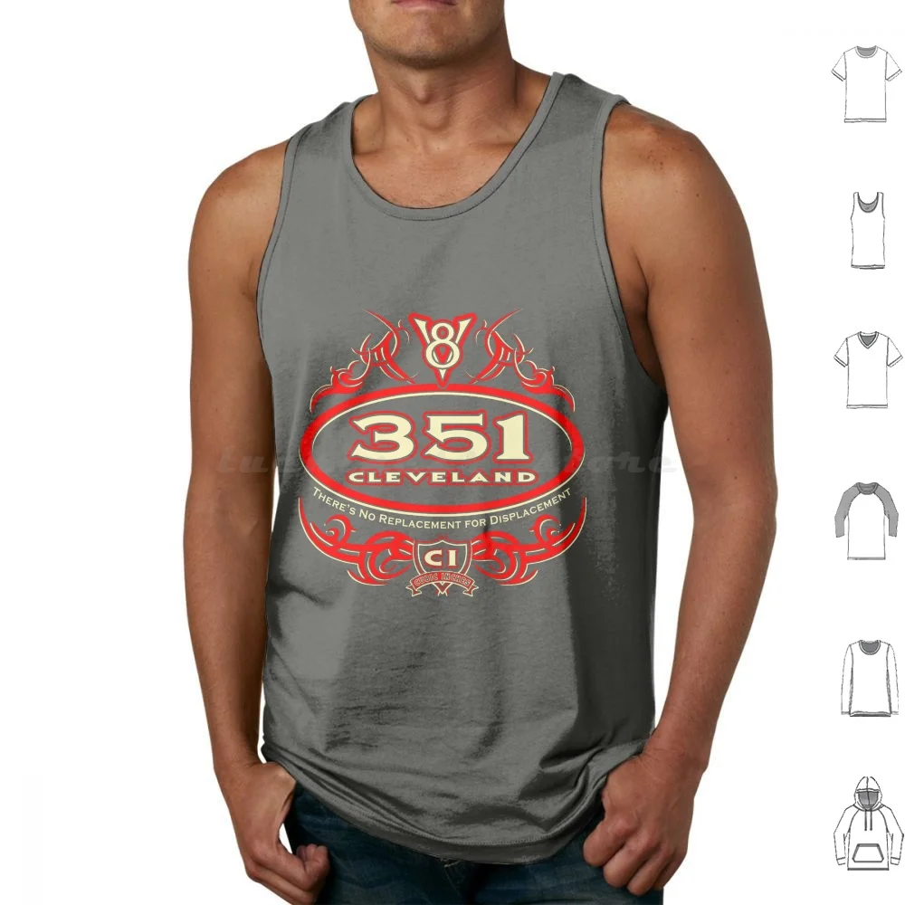 351 Tank Tops Print Cotton Mopar Mopar Or No Car Plymouth Chrysler Desoto Hemi Muscle Car Hot Rod Rat Rod Hot Rods Rat