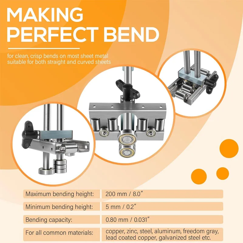 Metal Roof Roller Bender, #2204 Uni Bender, Adjustable Bending Height From 3/8\