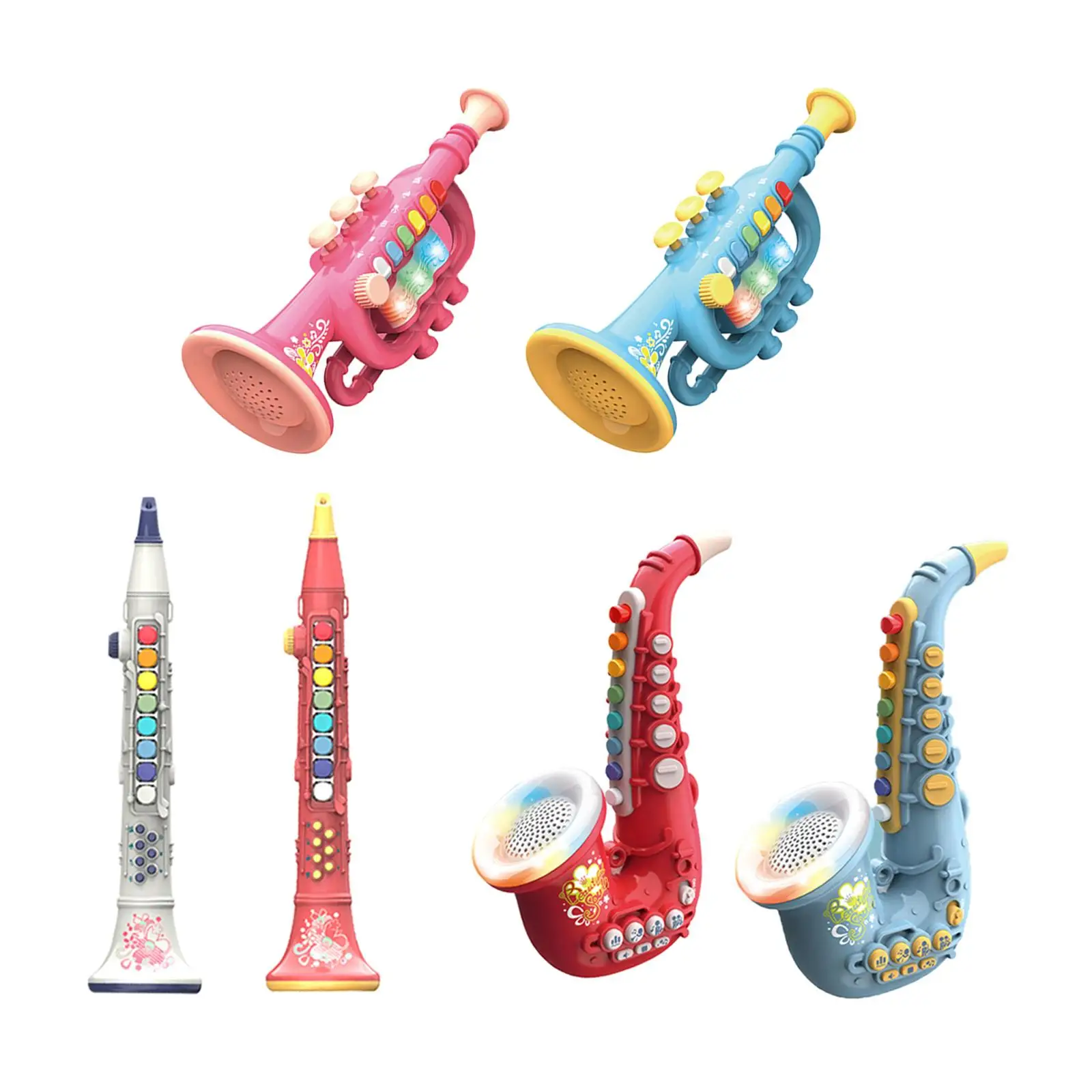 Instrument Toys USB Early Simulation Trumpet for Birthday Kids