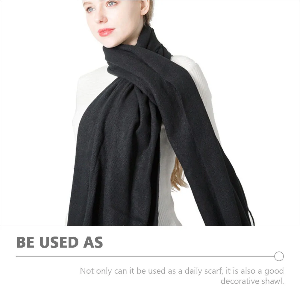 

Women Warm Shawl Breathable Comfortable Windproof Scarf Wrap Cape Winter Accessory Stylish Fashion Warm Shawl Winter Accessory