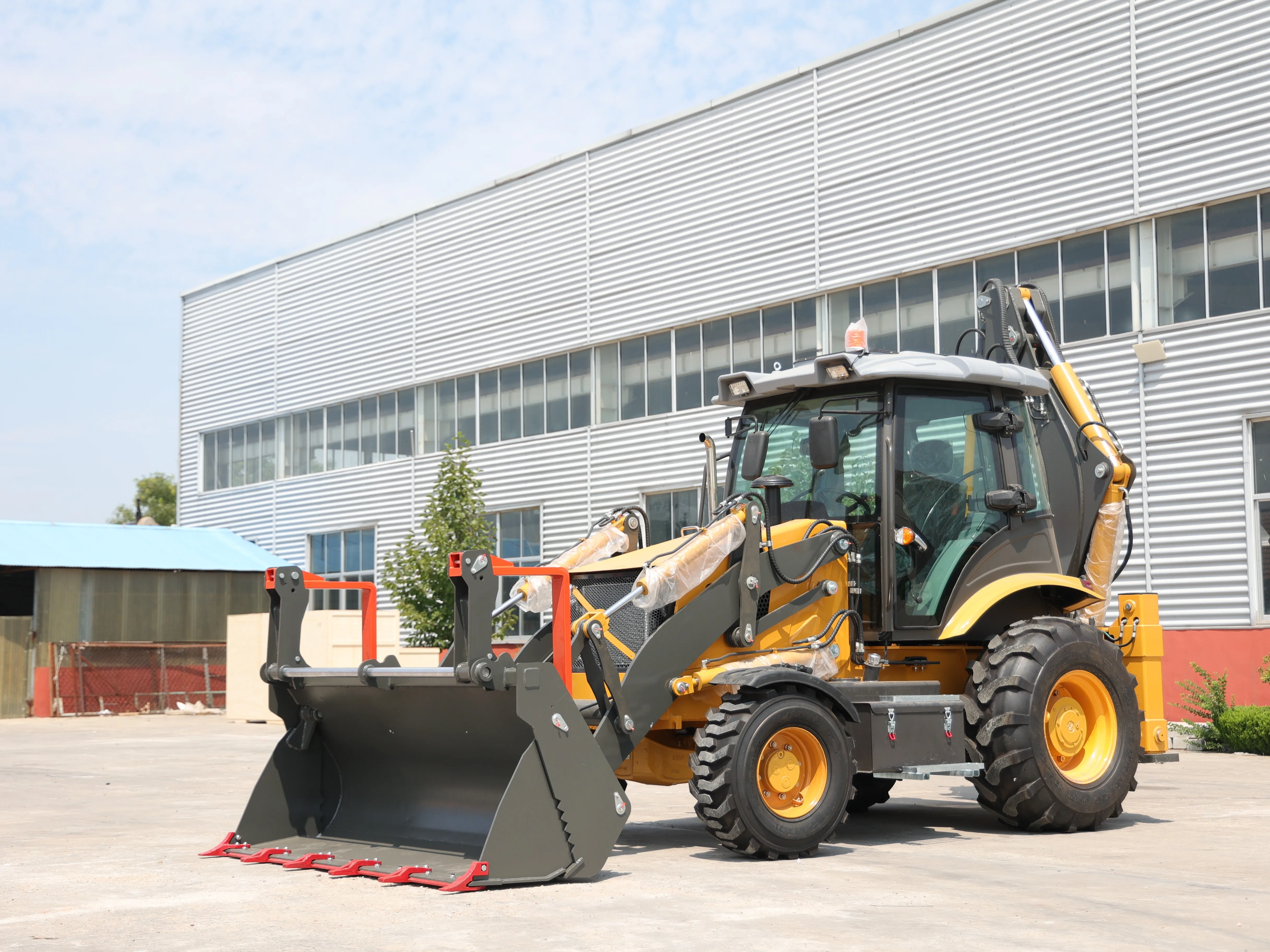 China Manufacturer Front End Skid Steer 4X4 Wheel Backhoe Loader Price Mini Backhoe Loaders with CE EPA Euro5 Engin Customizable