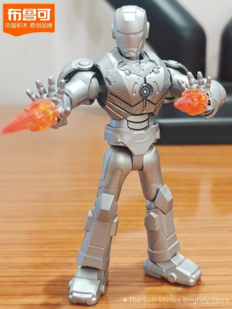 Blokees Marvel Heroes 2ed Figures Spider-Man Iron-Man MK1 Men's Toy Blind Box Blokees Star Edition Collectible Building Blocks