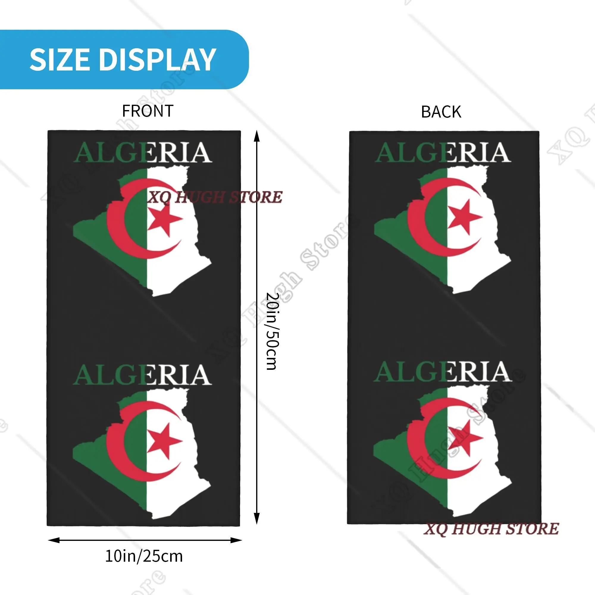 Benutzerdefinierte Algerien Flagge Karte Winter Stirnband Halswärmer Frauen Männer Ski Jagd Schlauch Schal Algerien Herz Gesicht Bandana Gamasche