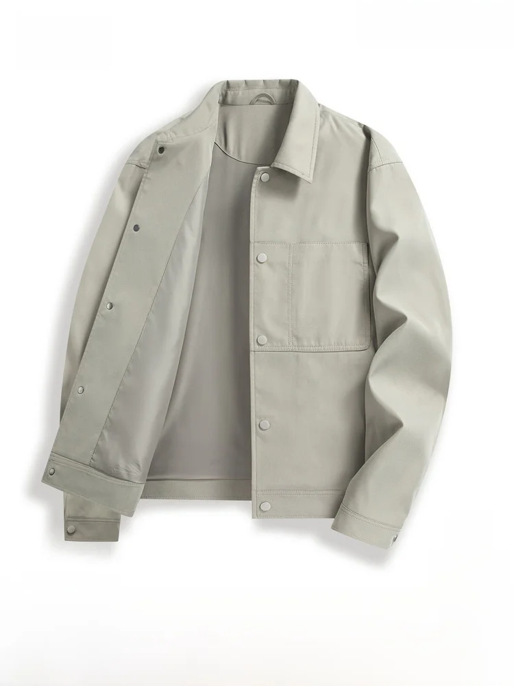 

Snow Flng 2026 Autumn New Men's ort Jaet Coat Classic Comfortable Daily Busin Casual Versatile Faion Urban Sle