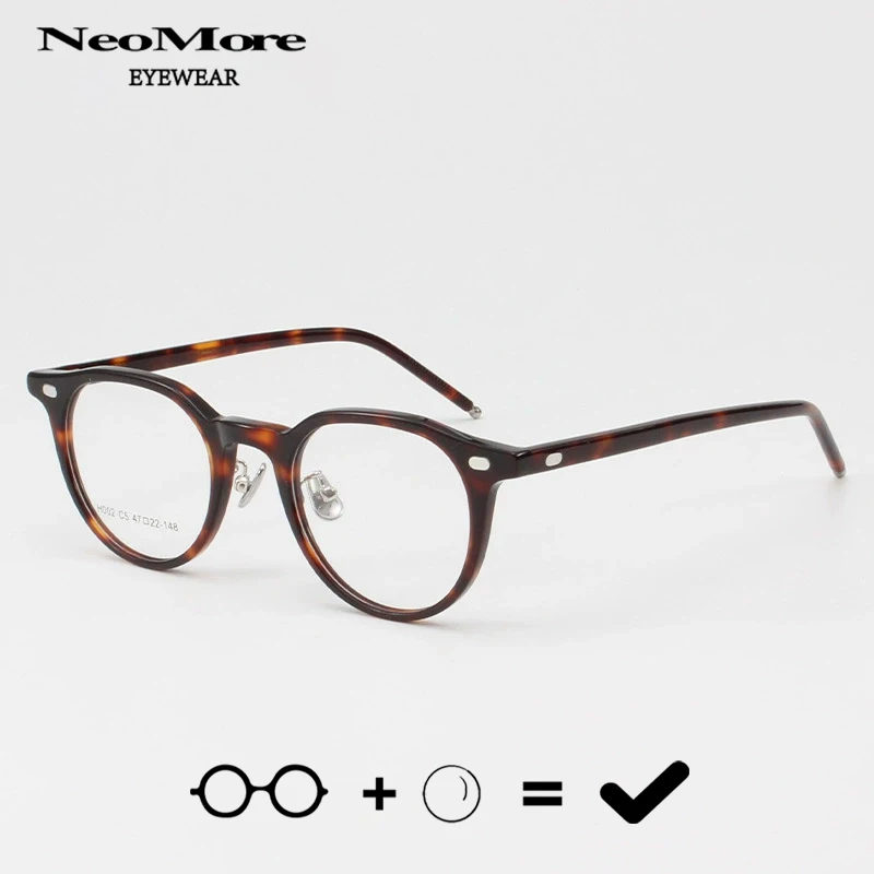 

Retro Acetate Fiber Sheet Glasses with Small Frames Myopia Presbyopia Progressive Eye Glasses High-quality Optical Eyewear
