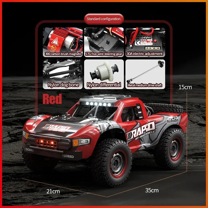 Rc Car Off Road 4x4 50km/h or 70km/h High Speed Brushless Motor Monster Truck 1/16 Desert/Snow Racing Drift Cars Toys for Boys