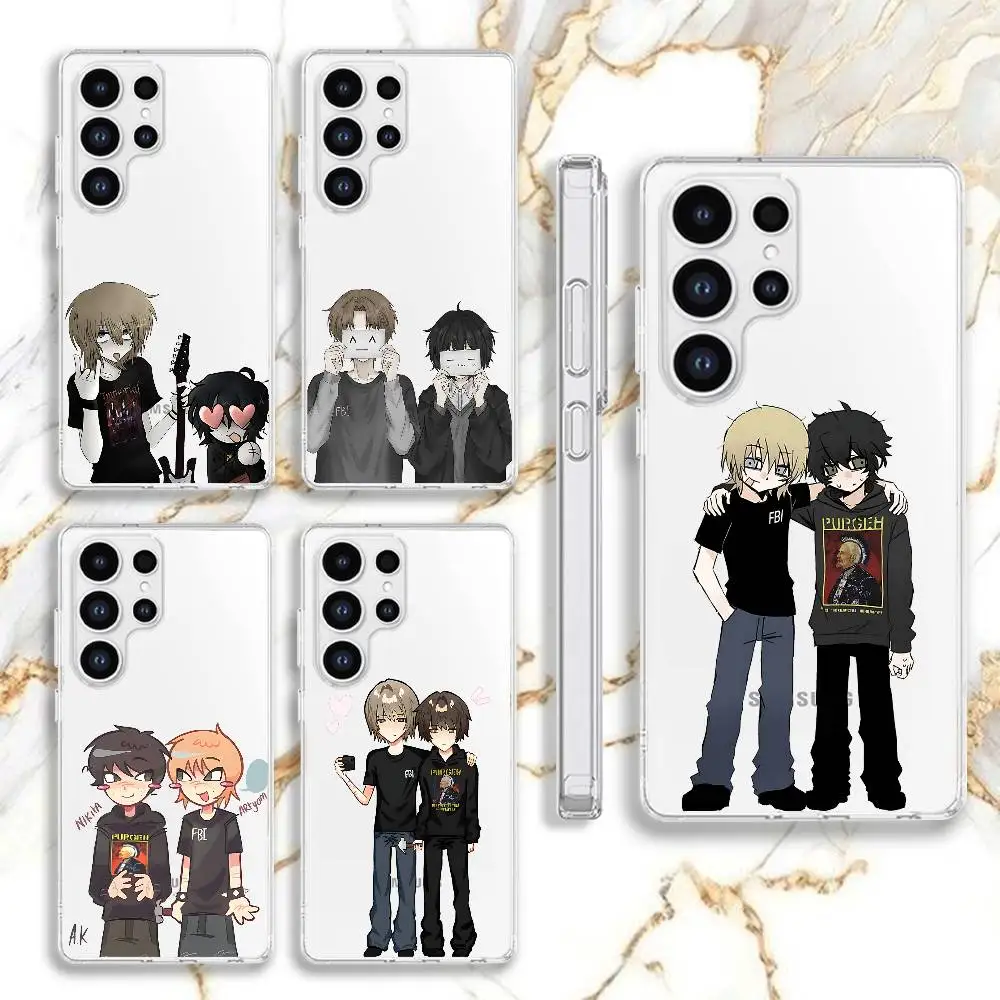 Nikita Artem Phone Case For Samsung Galaxy S24 S22 S25 S23 S21 S10 S9 Ultra Plus 5G Clear Cover