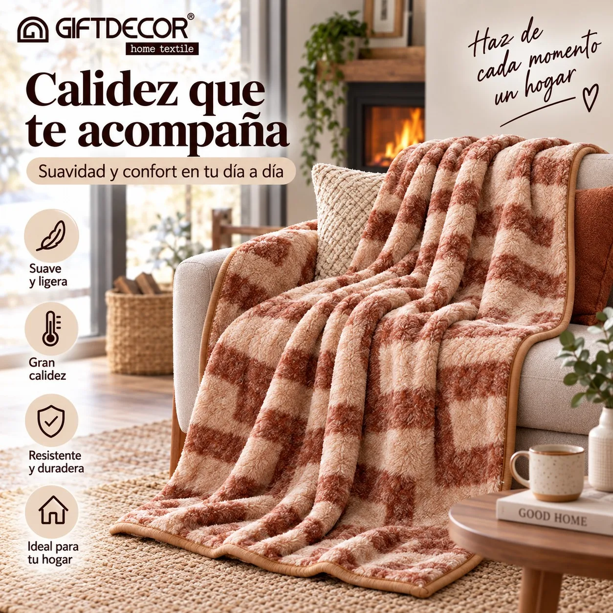 Coperta in poliestere raschel, dimensioni 220x240 cm, morbida e calda, ideale come copriletto per letti grandi, coperta decorativa con motivo geometrico per camera da letto e soggiorno, tessuto per la