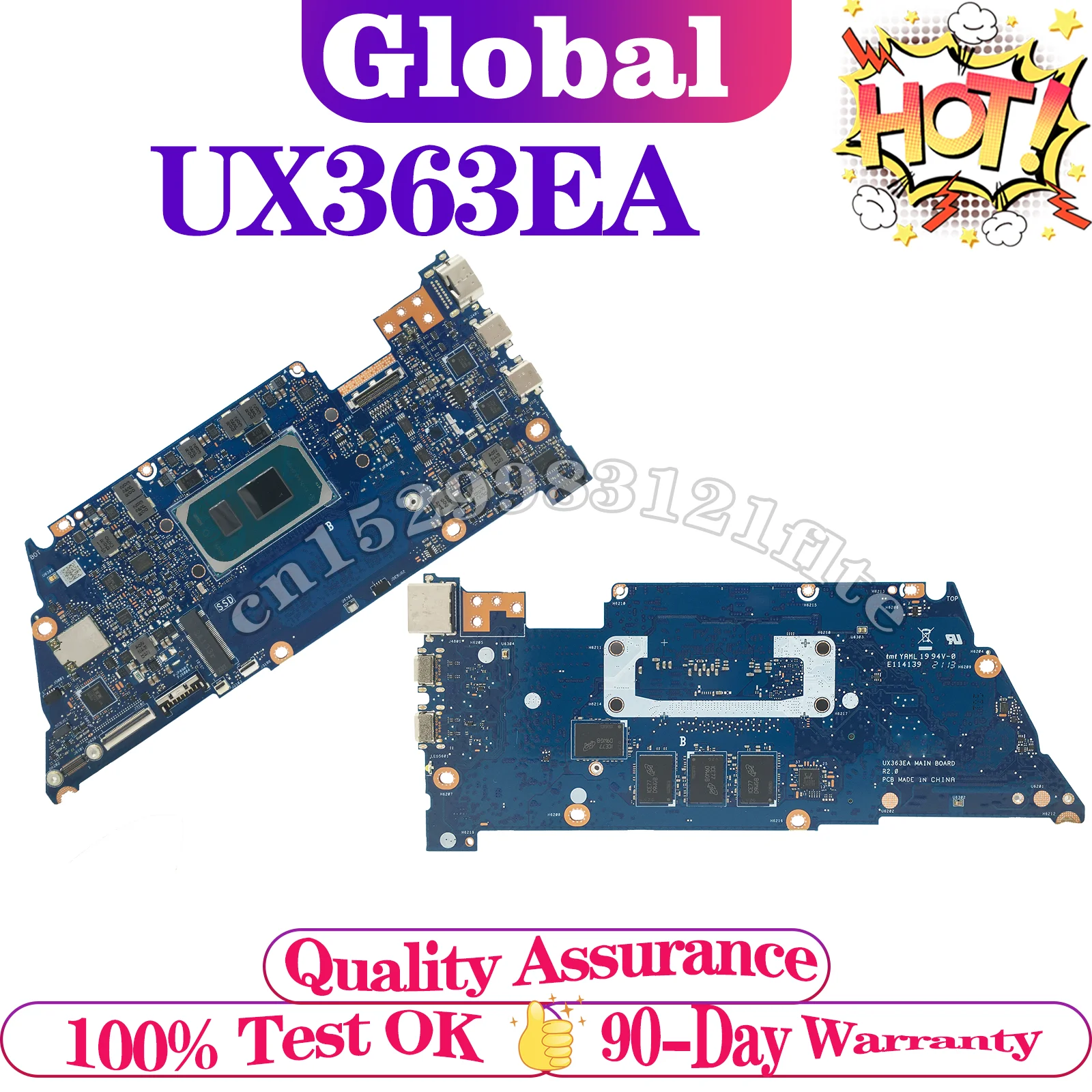 UX363EA Mainboard For ASUS UX371EA UXF3000EA UX363E BX363EA