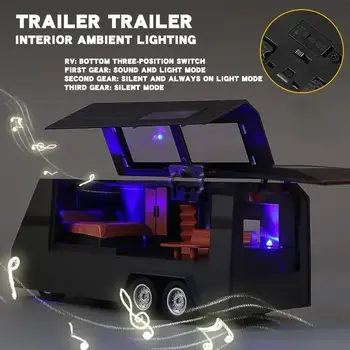 Modello di auto in lega Tesla Cybertruck Pickup Trailer in scala 1:32, giocattolo in metallo pressofuso, fuoristrada, modello di camion con suoni e luci, regali per bambini 10 best sales camion pressofusi - №6