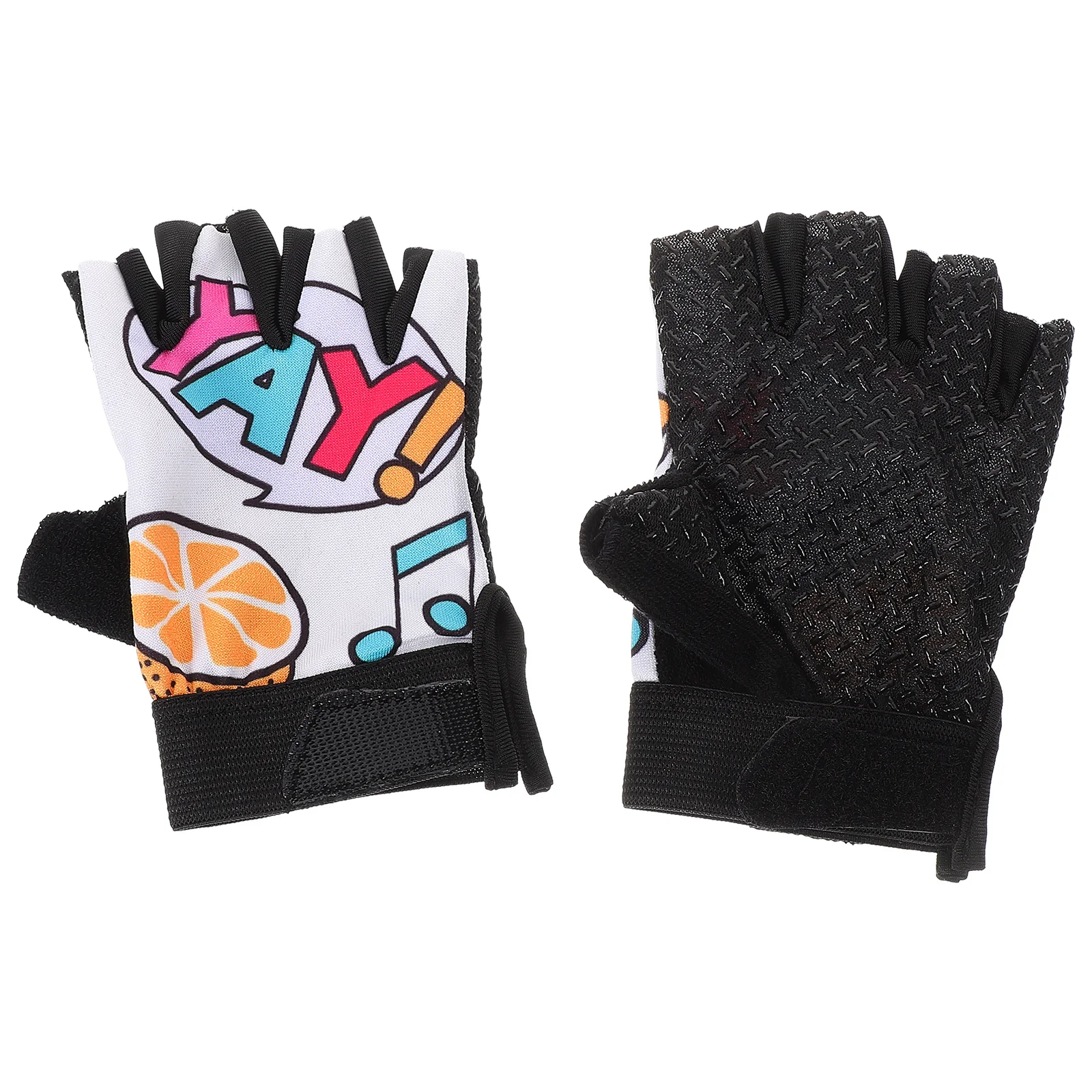1 زوج نصف اصبع قفازات ركوب الدراجات في الهواء الطلق امتصاص الصدمات تنفس قفازات ركوب الخيل المضادة للانزلاق إكسسوارات رياضية ل