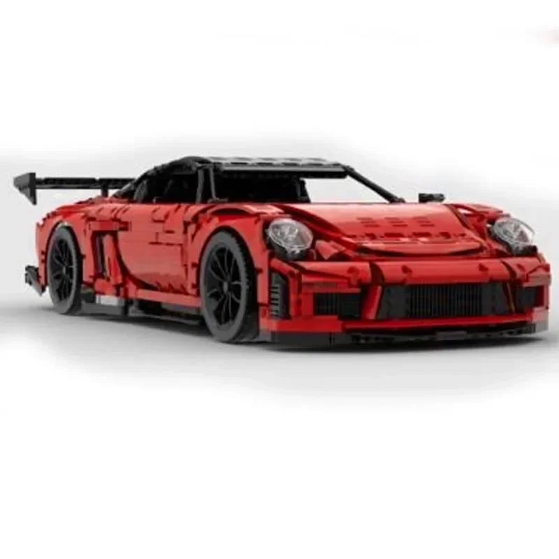 تقنيات جديدة MOC- 148228   9ff GT9-R مقياس 1:8 بناء كتلة Hypercar سوبر سباق السيارات الجمعية اللعب نموذج الأولاد هدايا عيد ميلاد