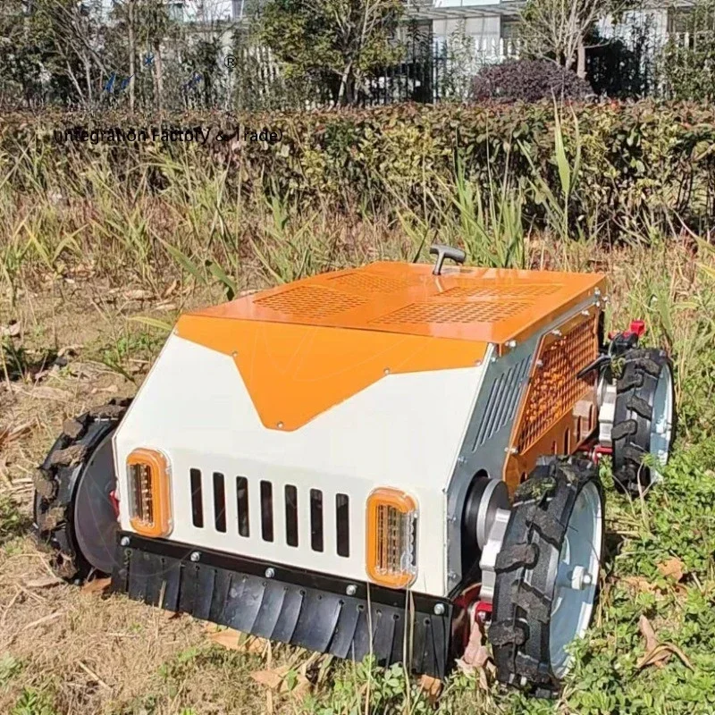 20In four-wheel drive four-stroke electric lawn mower oil-electric hybrid robot remote control lawn mower