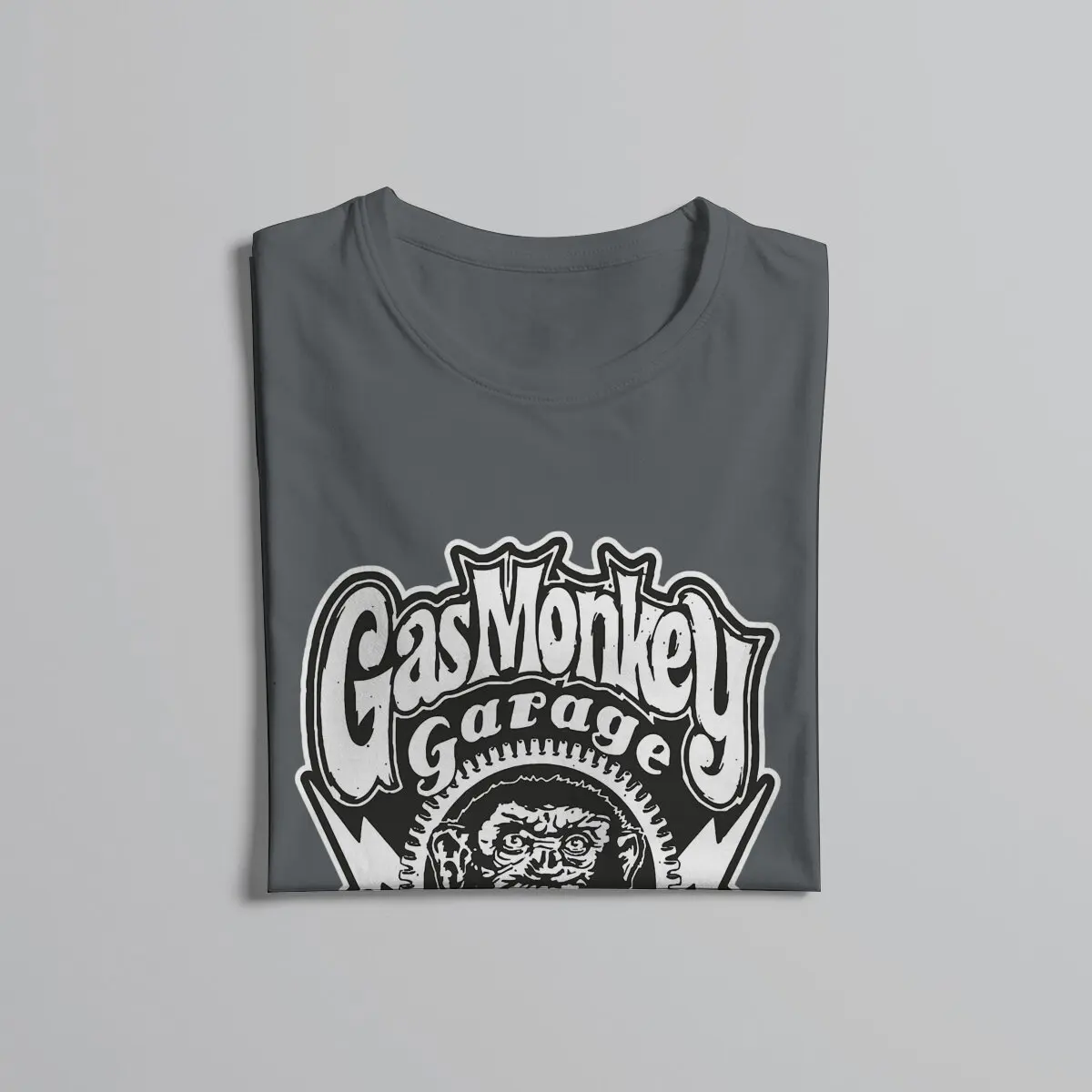 Hot selling in Summer Men\'s and Women\'s T-shirts funny animal Gas Monkeys Garage 1 Summer top Street Clothing S-6XL