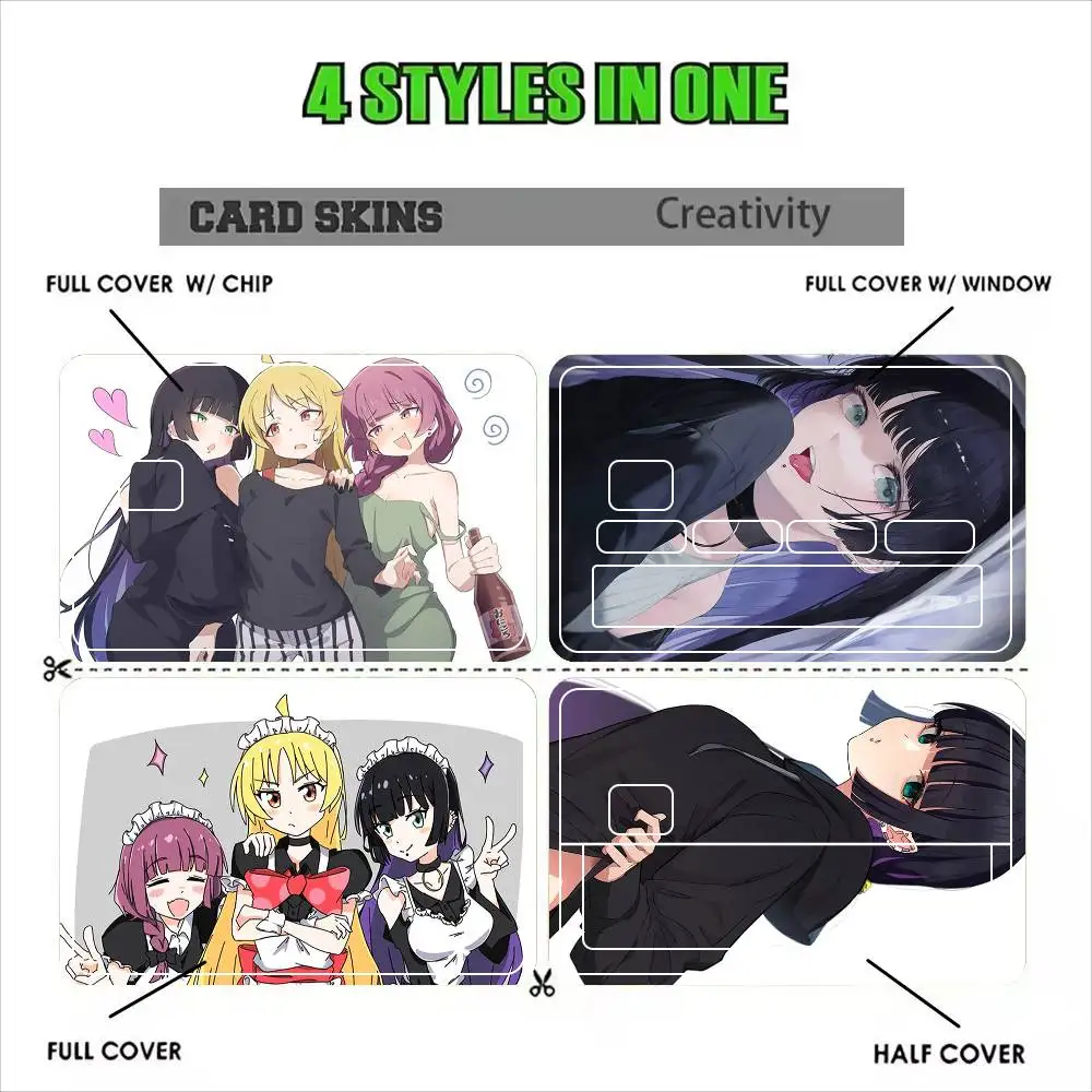 PA-San  Bocchi the Rock   Sticker Film Tape Skin for Credit Card Debit Card Waterproof Stickers