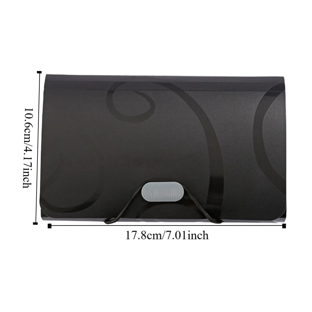 Stripe Rainbow Organ Bag Wear-resistant Spring Rope A6 File Storage Bag Large-capacity Waterproof Bill Package File Storage