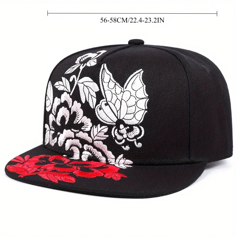 

Adjustable Chinese Print Baseball Cap Trendy Snapback with Sun Protection for Youth Outdoor Activities in Spring Autumn