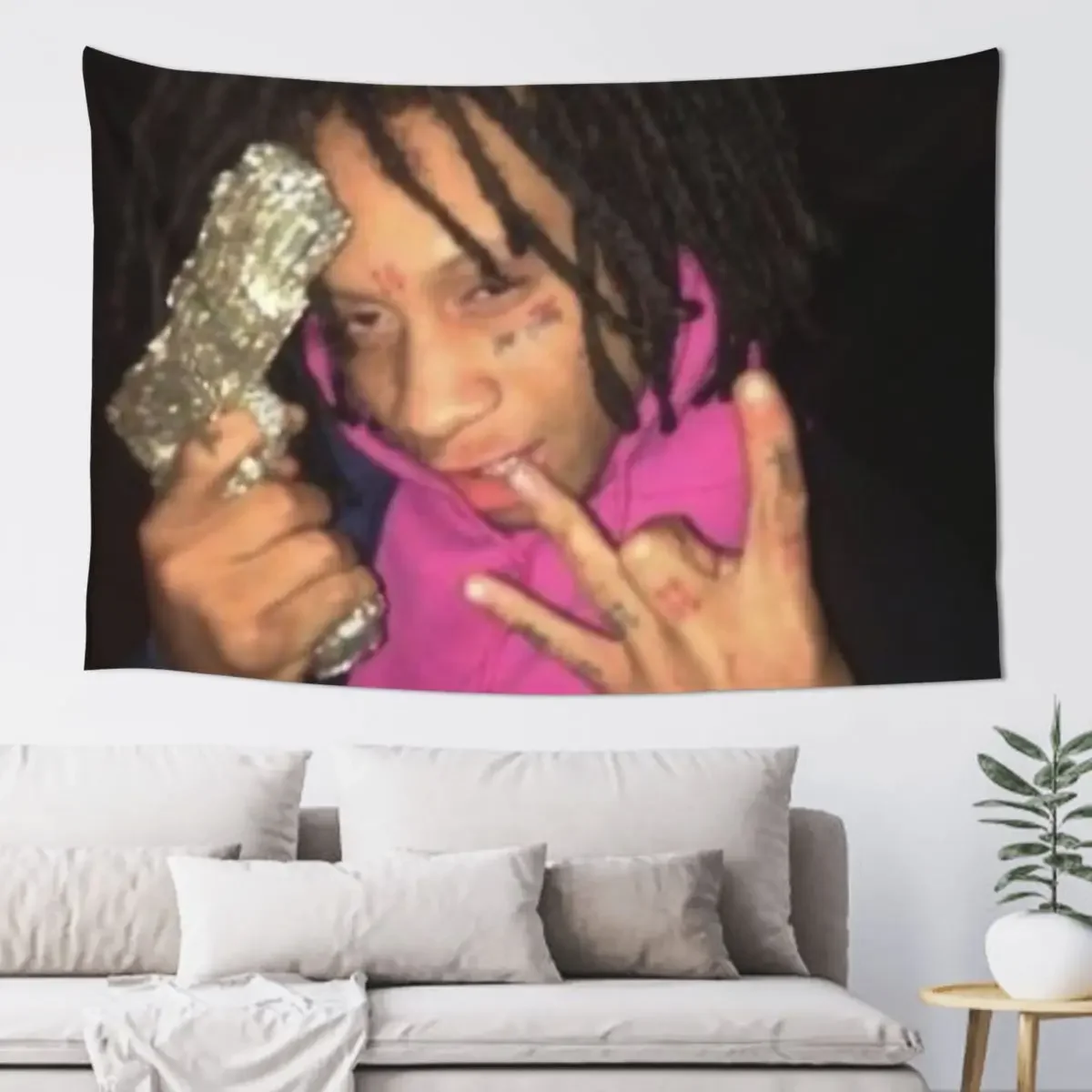 

Trippie red aesthetic Tapestry Aesthetic Room Decor Korean Room Decor Aesthetic Home Decoration Accessories Tapestry