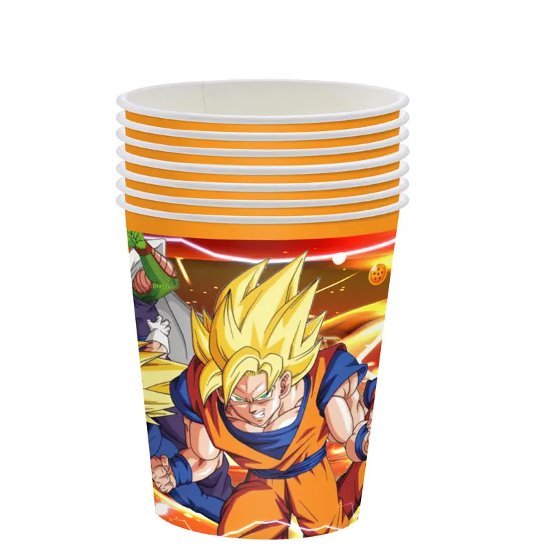 Dragon Ball Birthday Party Decoration Son Goku stoviglie usa e getta tovaglia piatto tazza bambini ragazzi favore giocattolo regalo forniture per feste