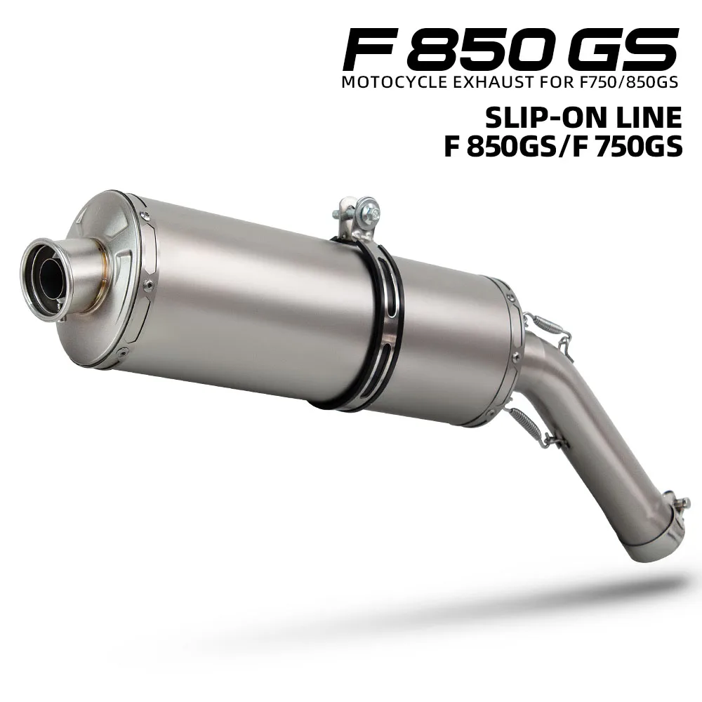 

F750GS Exhaust Muffler For BMW F750 GS F850GS F850GS Motorbike Escape Slip on Line Adapter Mid Pipe Tail Tube Kit with DB Killer