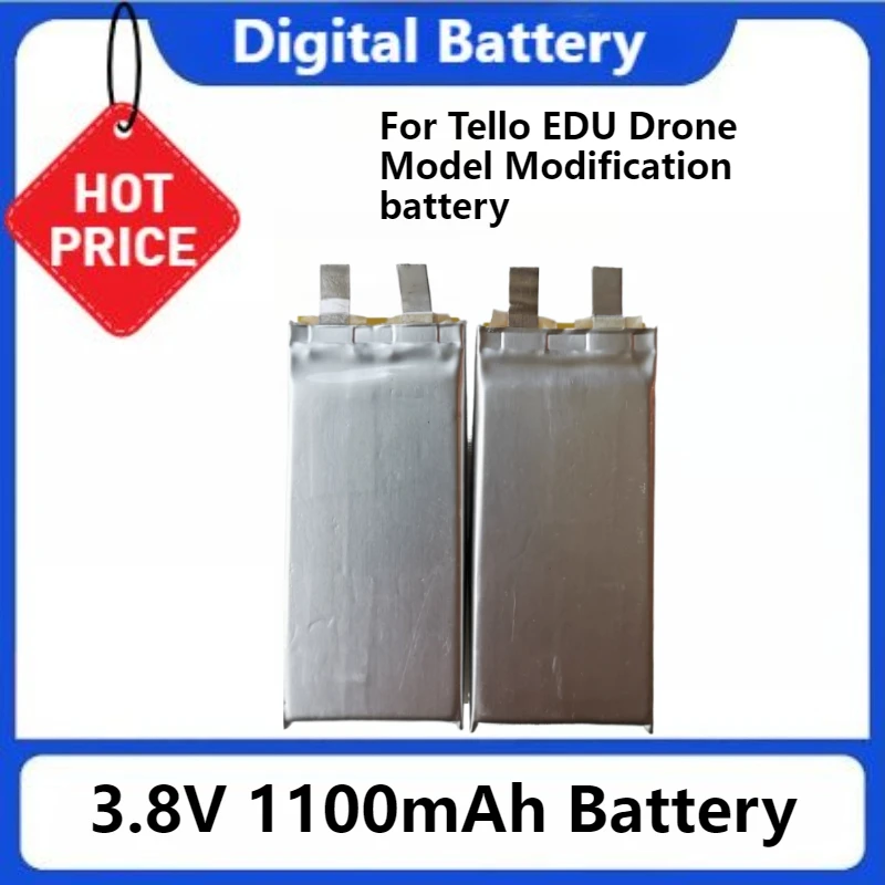 

Digital Battery for Tello EDU Drone Model Modification with Capacity 3.8V 1100mAh Battery Cells