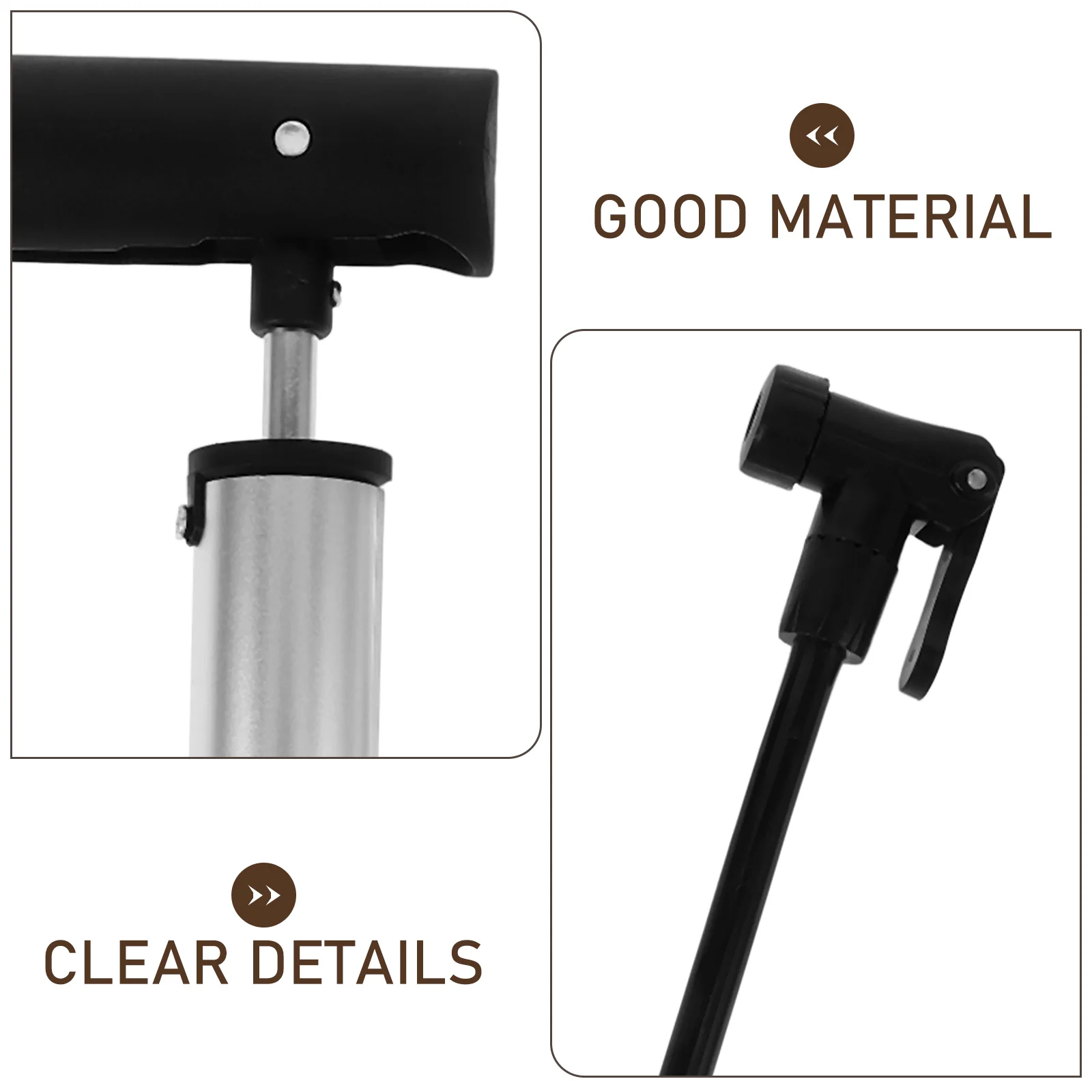 

Aluminium Alloy Bike Pump Portable Lightweight Durable Tire Inflator for Bicycle Mountain Bike Football Basketball Air Inflation