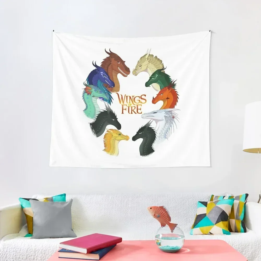 

Wings of Fire - All Together Tapestry Anime Decor Room Decor Korean Style Aesthetic Room Decorations On The Wall Tapestry