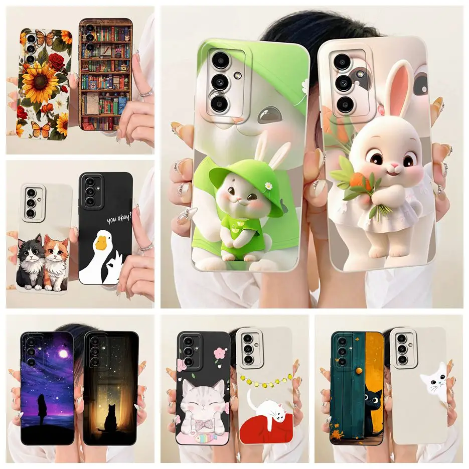 For Samsung Galaxy A04s A05s Case SM+A047F SM-A057F Cute Rabbit Cartoon Cover Soft TPU Phone Case For Samsung A04s A05s 4G Shell