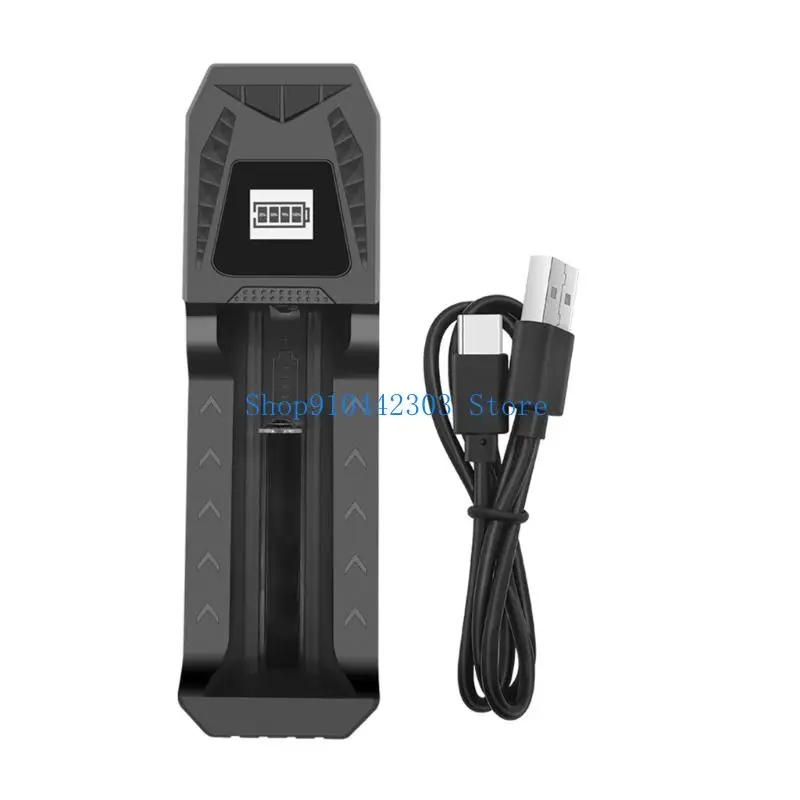 

L4MD Battery Charging Type C 1000mA Independent Slot Real Time Monitoring 26650/21700