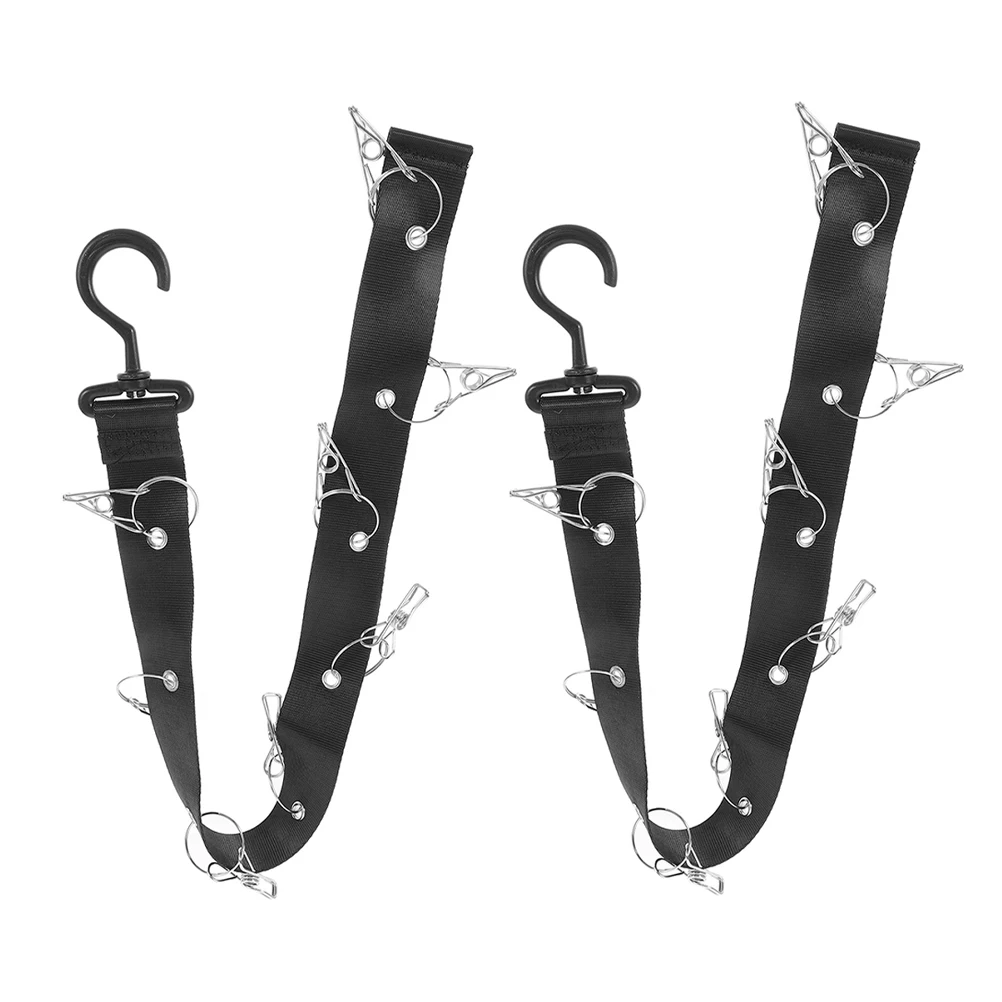 

2pcs Hanging Rack for Hockey Gear Equipment Portable Hockey Gifts For Home Sports Organizer Straps Camping Fishing Storage